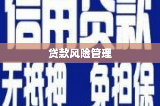 秀峰贷款风险管理
