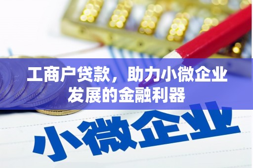 秀峰工商户贷款，助力小微企业发展的金融利器