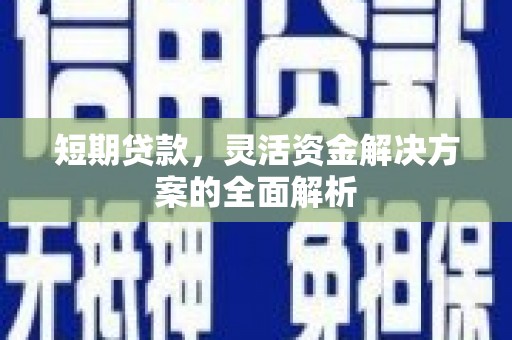 秀峰短期贷款，灵活资金解决方案的全面解析