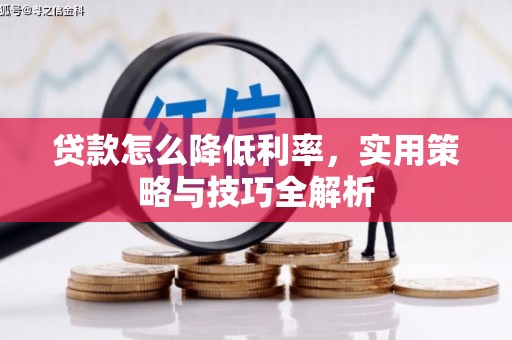 秀峰贷款怎么降低利率，实用策略与技巧全解析